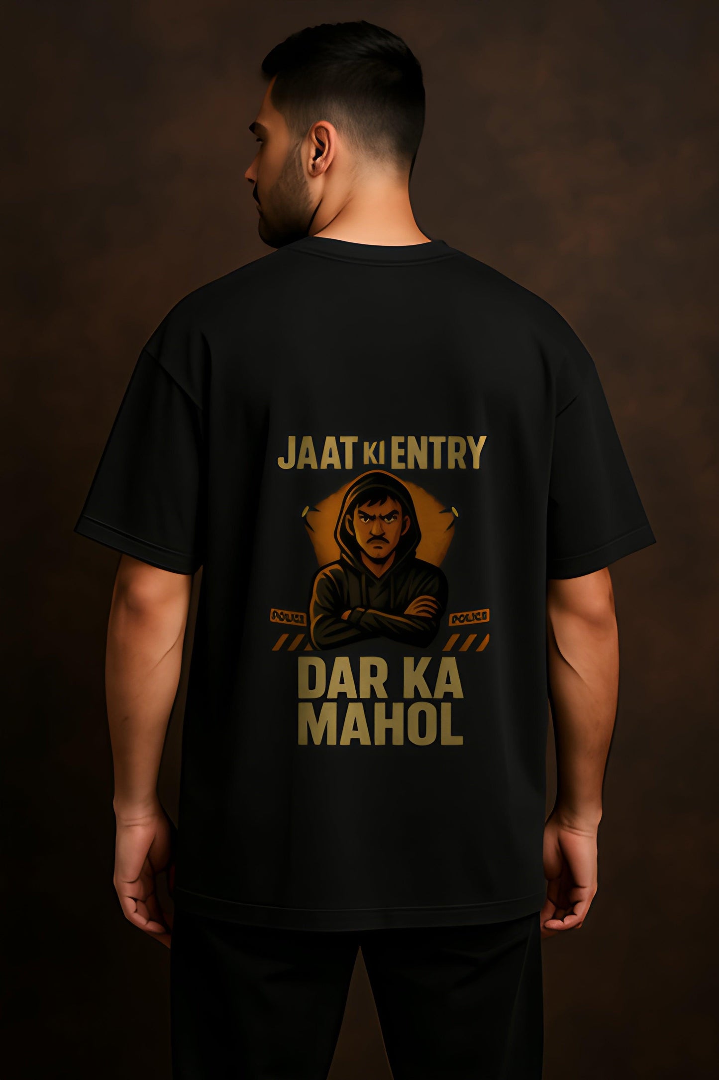 JAAT KI ENTRY – Dar Ka Mahol Oversized T-Shirt | Label Jaat Drop 1